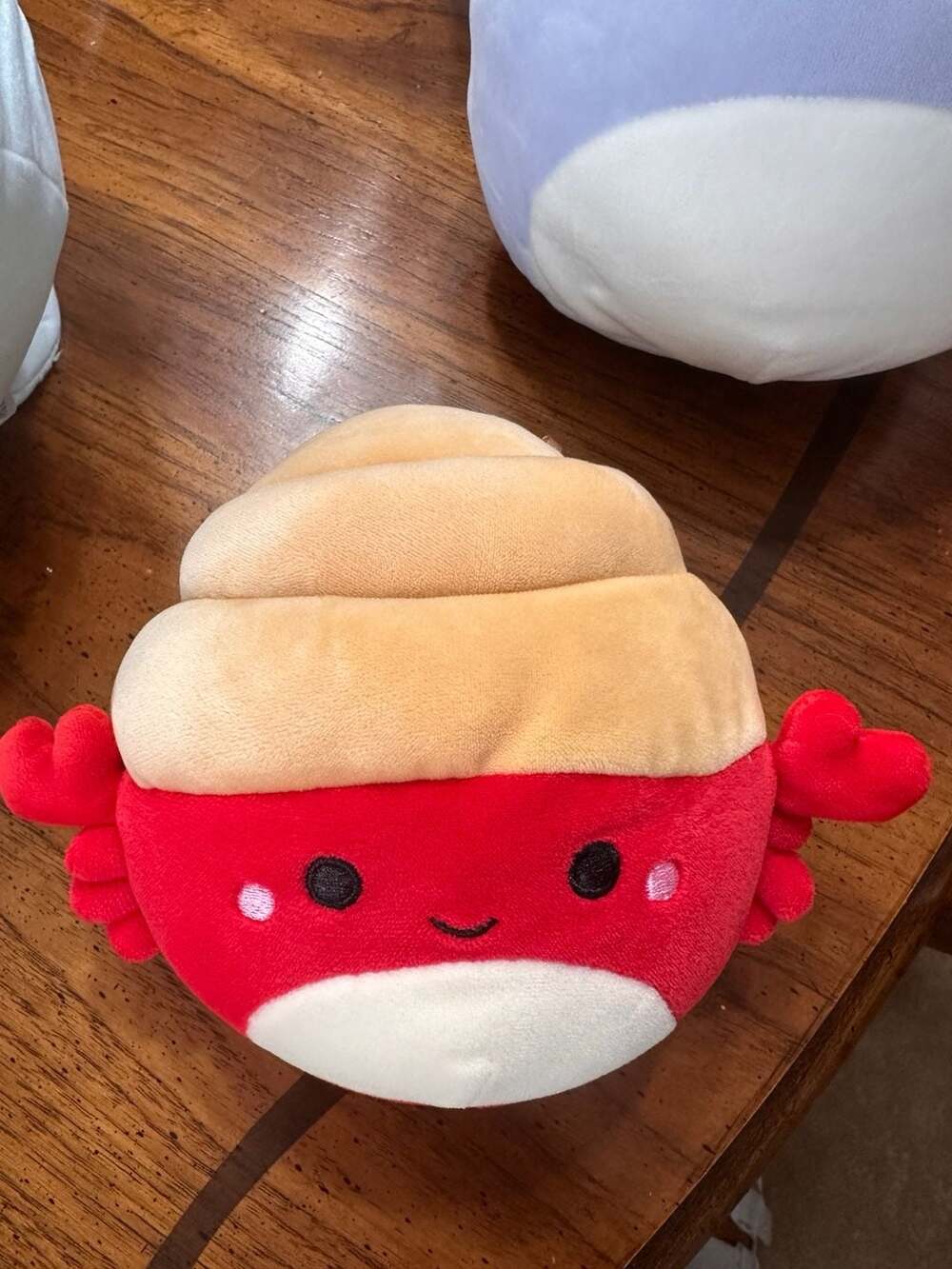Squishmallows Indie the Hermit Crab Squishmallows Crab 8" Red Tan Shell